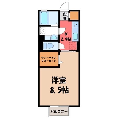 古河駅 バス9分  女沼土々原下車：停歩27分 1階の物件間取画像